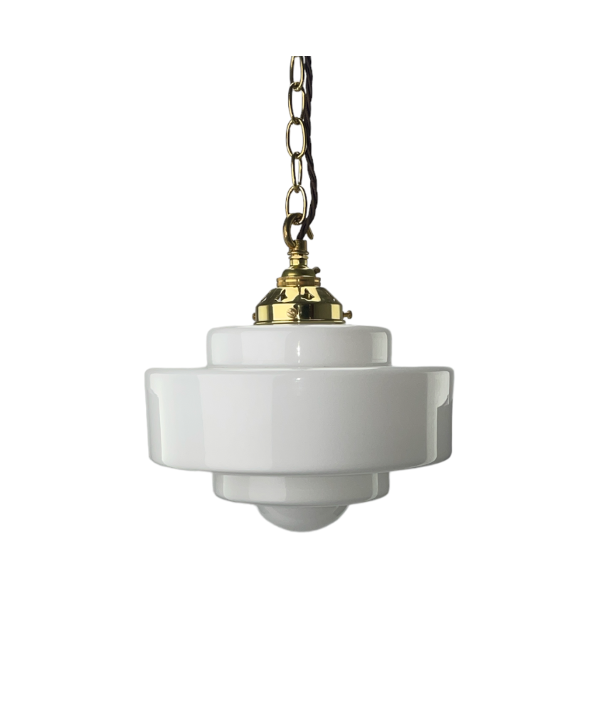 Art deco store ceiling light shade